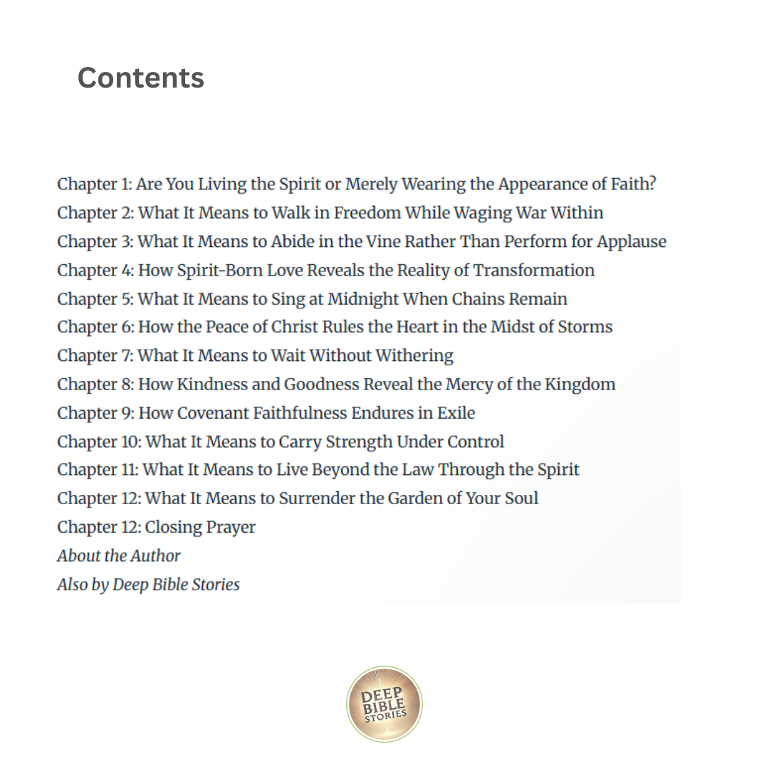 The Fruits of the Spirit