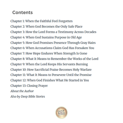 Not Forsaken: Psalm 71