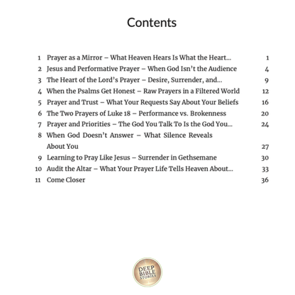 Prayer Revealed