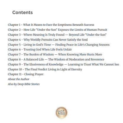 The Book of Ecclesiastes