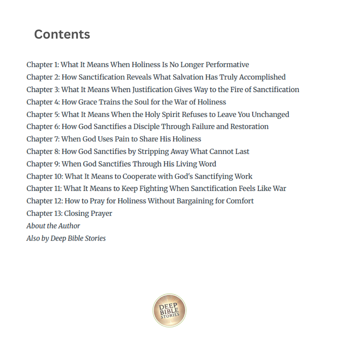 The Doctrine of Sanctification