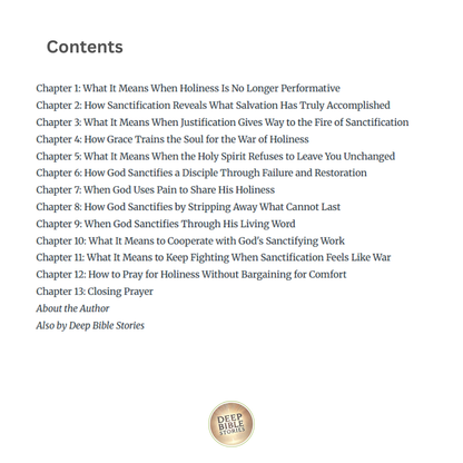 The Doctrine of Sanctification