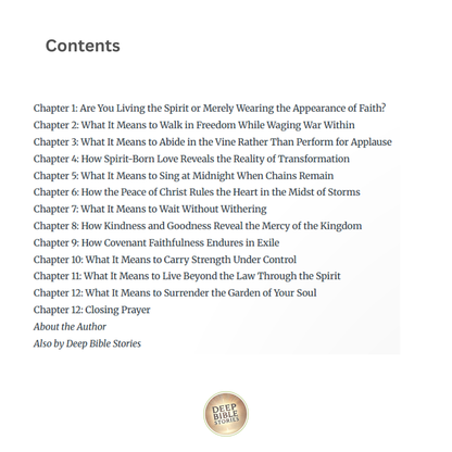 The Fruits of the Spirit