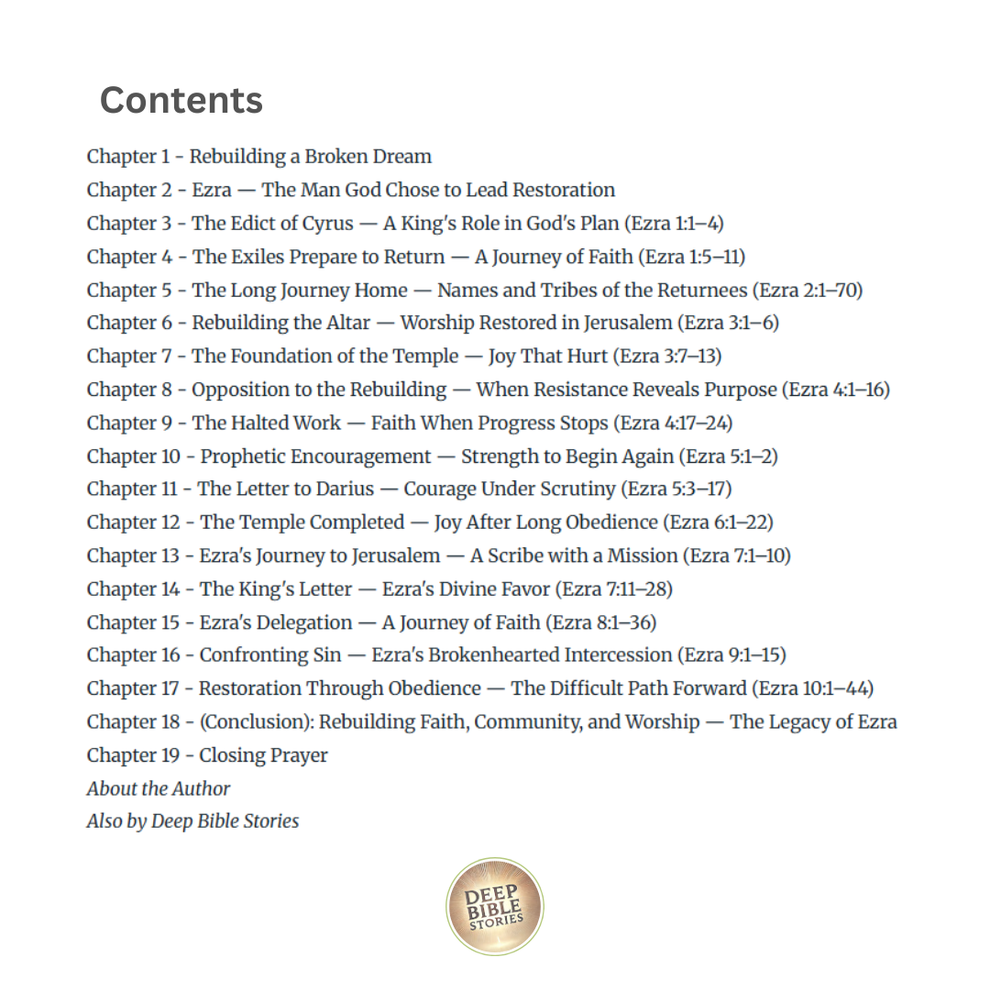 The Book of Ezra – Deep Bible Stories